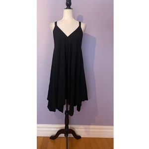 J’aime black asymmetric swing dress